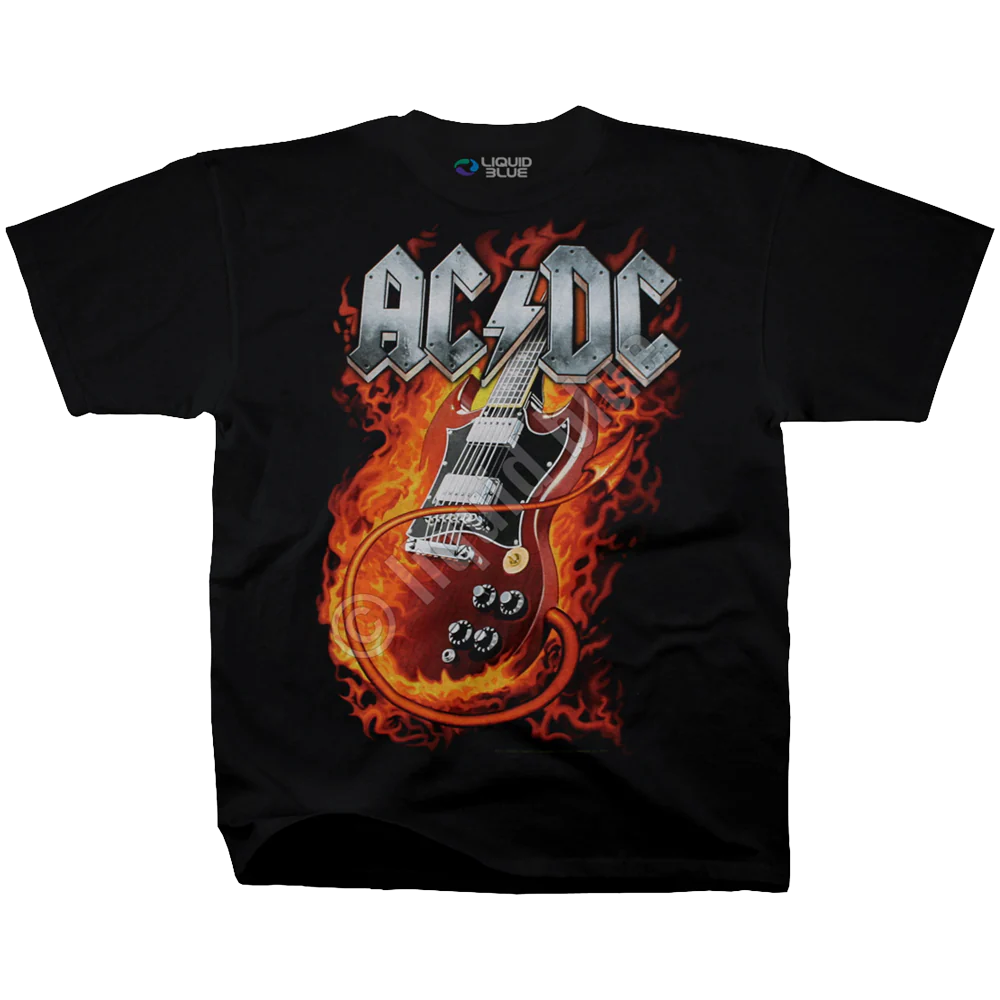 Ac/dc Thunderstruck T-shirt Unisex Rockinstone Size:xl