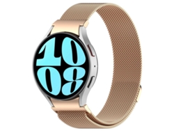 Bracelete Para Samsung Galaxy Watch 4 / 4 Classic - Aço Inoxidável Magnético Com Liberação Rápida Milan - Ouro Rosa