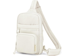 Bolso bandolera para mujer, bolso bandolera pequeño con correa ajustable, mochila bandolera para viajes, beige