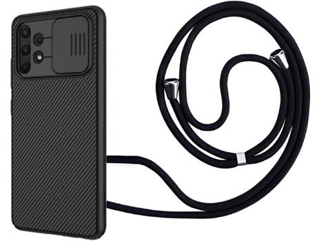 Funda Samsung A32 5G Camshield con Collar Negro