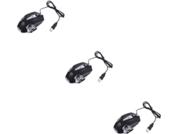 Ratón Ergonómico Para Juegos Rgb Con Cable De 3 Piezas Y Control De Dpi - Accesorio Práctico