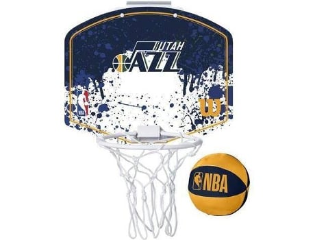 Canasta de Baloncesto WILSON Mini NBA Utah Jazz Azul (Única)