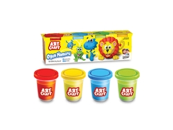 Art Craft Plastilina Pack 4 Botes 224 Gr ARTCRAFT