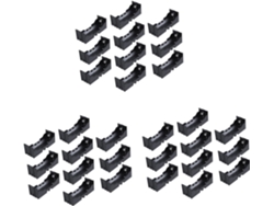 Caja De Plástico Sencilla Para Guardar Baterías 26650 (paquete De 30) - Negra