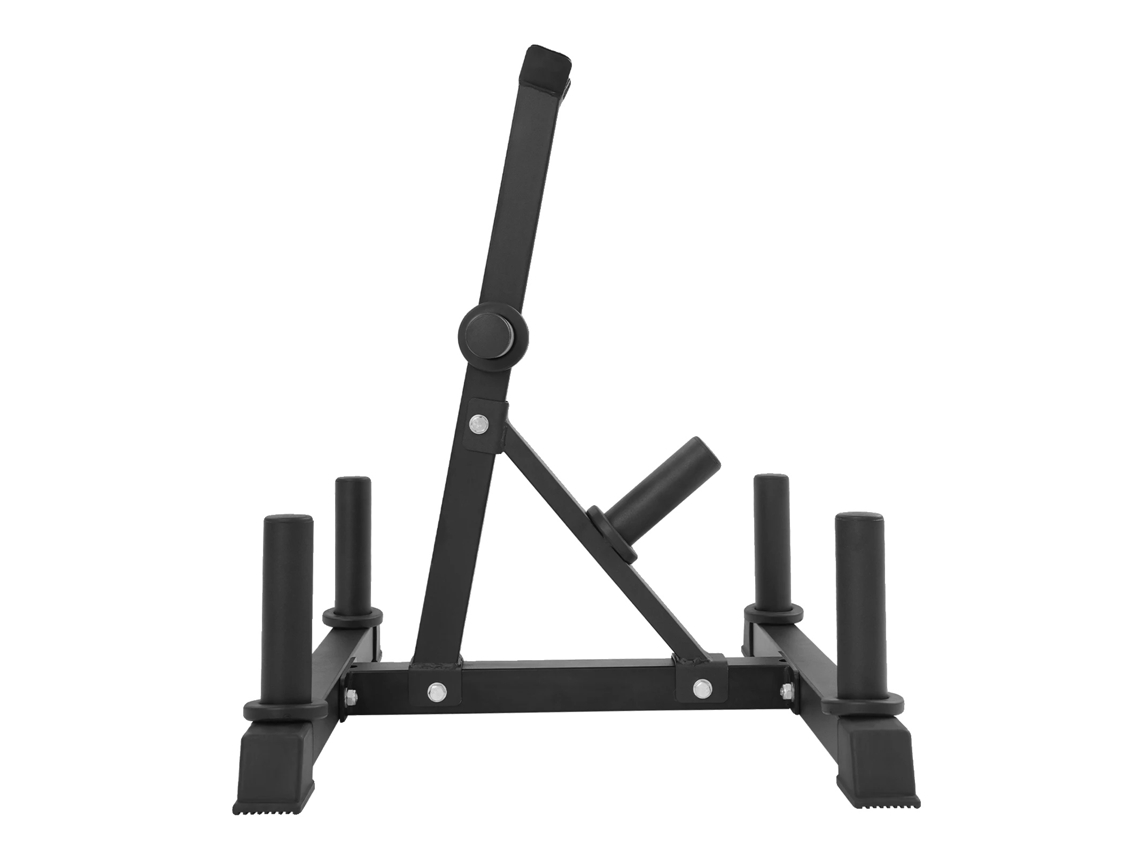 Soporte para discos de pesas, alta capacidad de carga, diseño compacto, negro OEM
