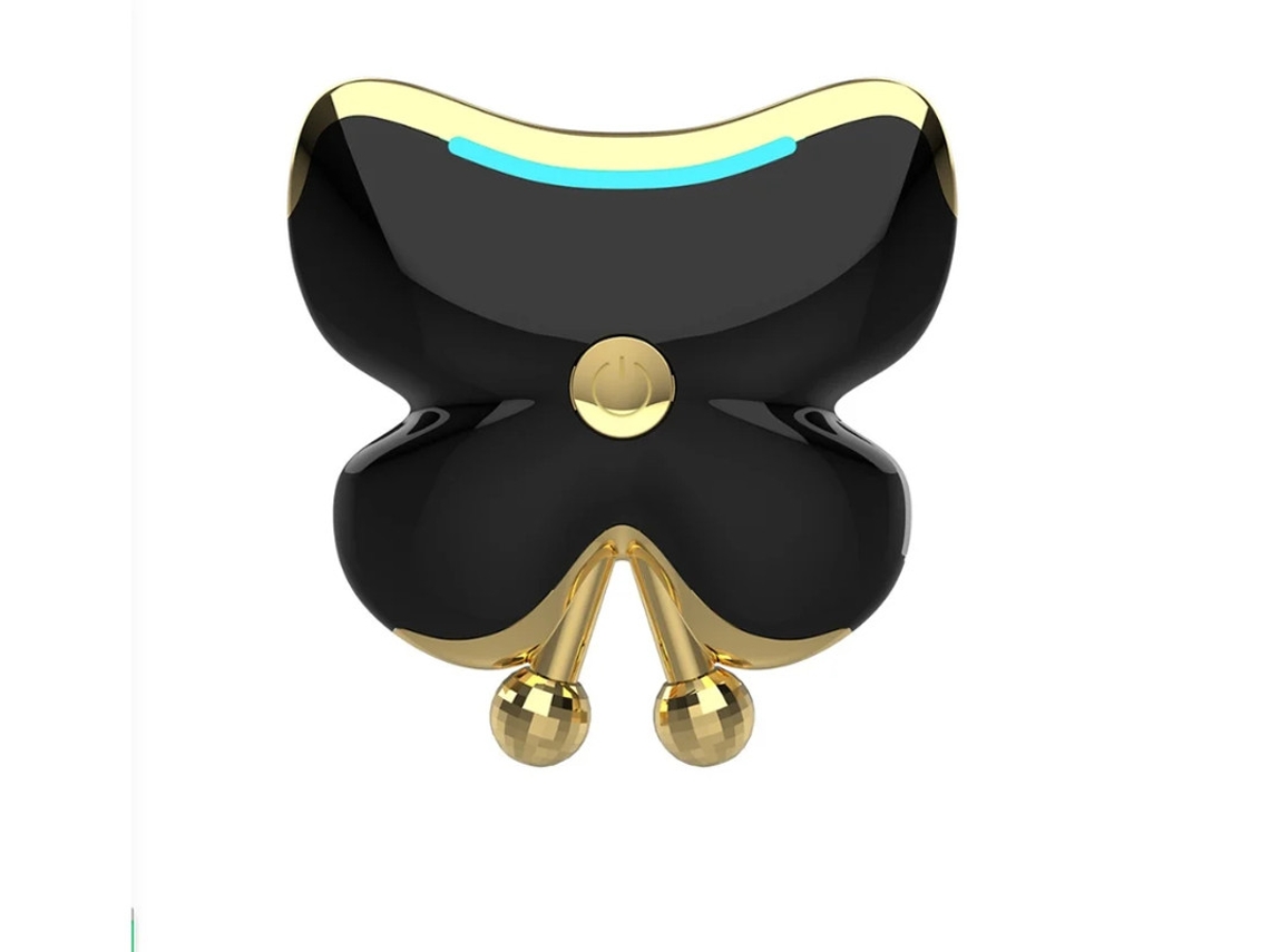 Guasha Facial Microcorriente Herramienta Masajeadora Facial Herramienta Masajeadora Facial Masajeador Facial Negro Y Dorado Yizhood