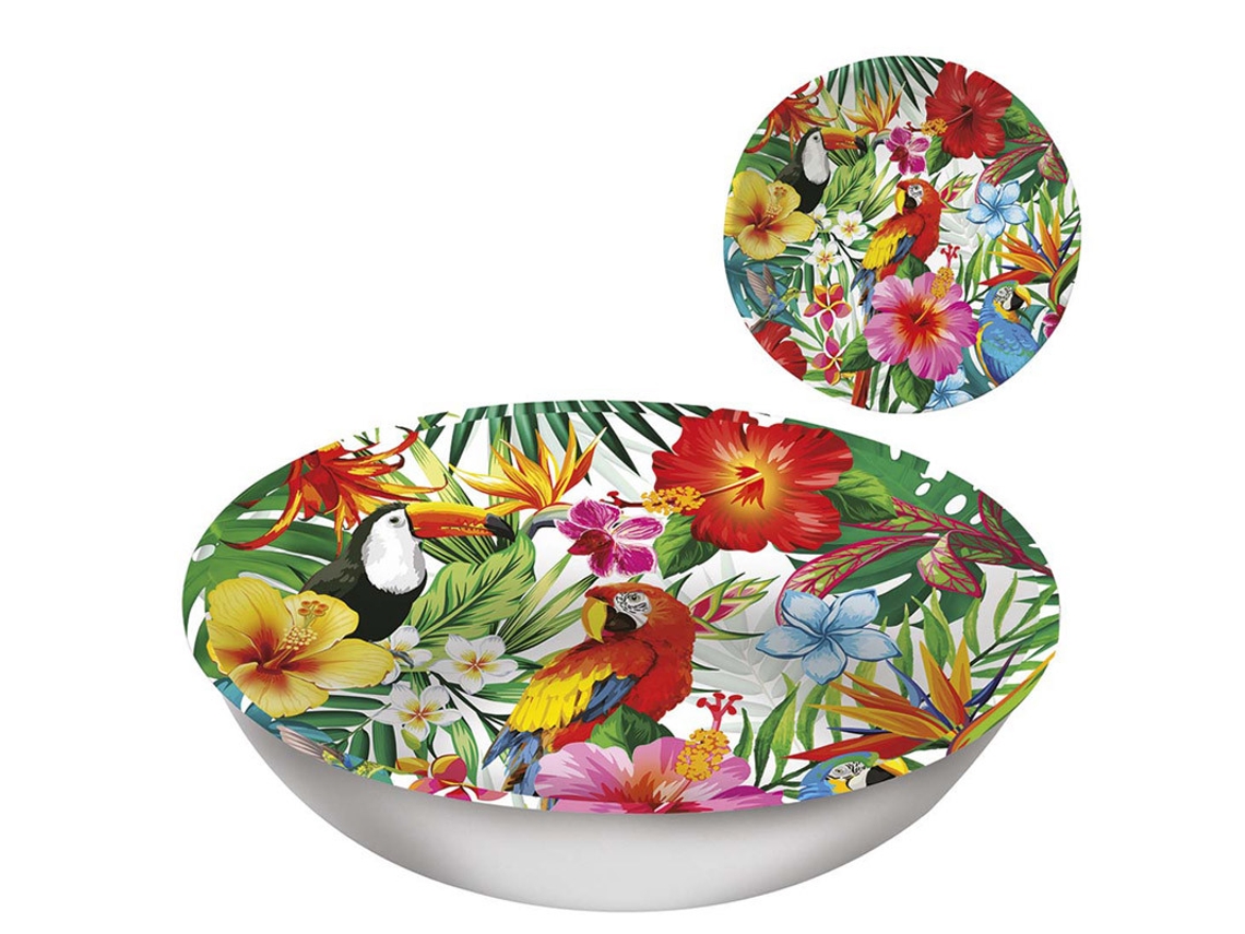 Plato GUIRCA plástico hawaiano 32 cm