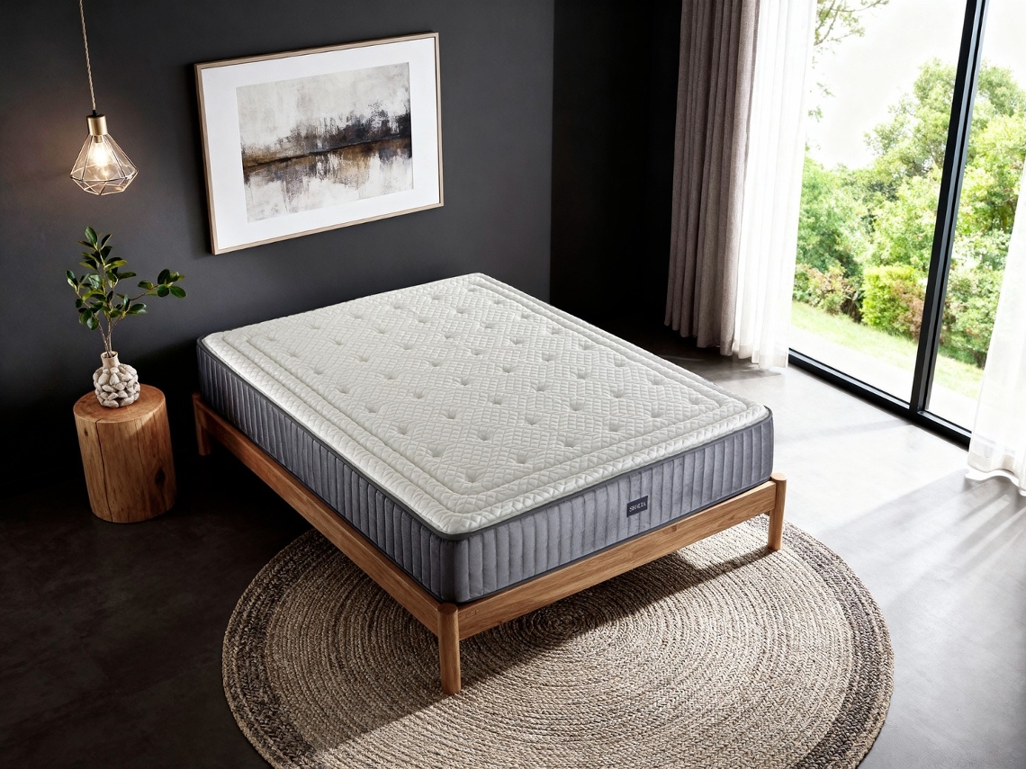 Colchón De Muelles Ensacados Shaula Titan Spring 180x200 Altura 29 Cm Con 2 Cm De Viscoelástica