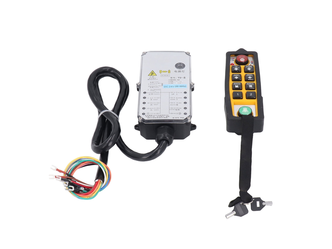 Mando a distancia inalámbrico para grúa IP65 de 6 botones