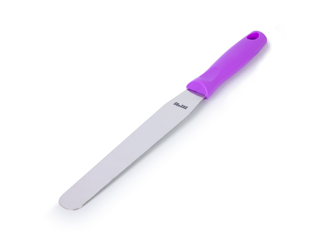 Espátula Rectas IBILI (Violeta - 20 cm - Acero Inoxidable)