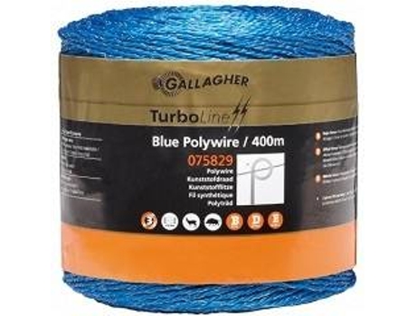 Rollo de Cuerda para Animales de Granja GALLAGHER (Azul - 400m - Nylon)
