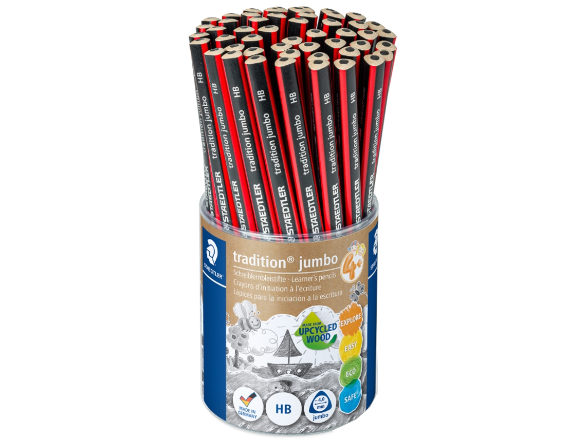 STAEDTLER Aprendiendo a Escribir Lápiz Tradición Jumbo Hb Quiver
