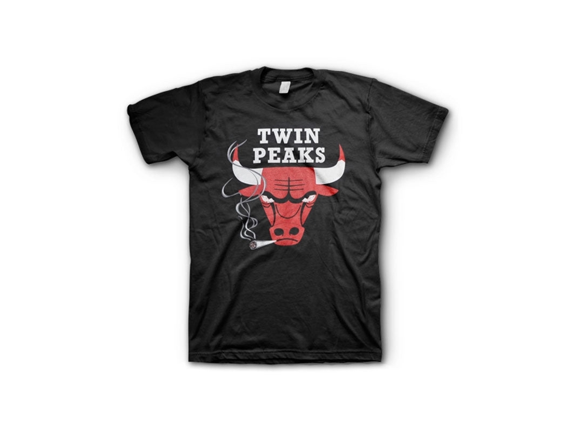 Twin Peaks Black Bulls T-shirt Rockinstone Unisex Adults Best Sellers Size:s