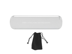 Caja De Disco Duro Móvil Nvme M.2 Usb3.1 10gbps Jms583 Carcasa De Aleación De Aluminio Color Plata