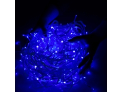 Cadena de Cortina de Luz 300 Led Pared de Luz Azul de 14,5 M 8 Funciones Decoración Navideña