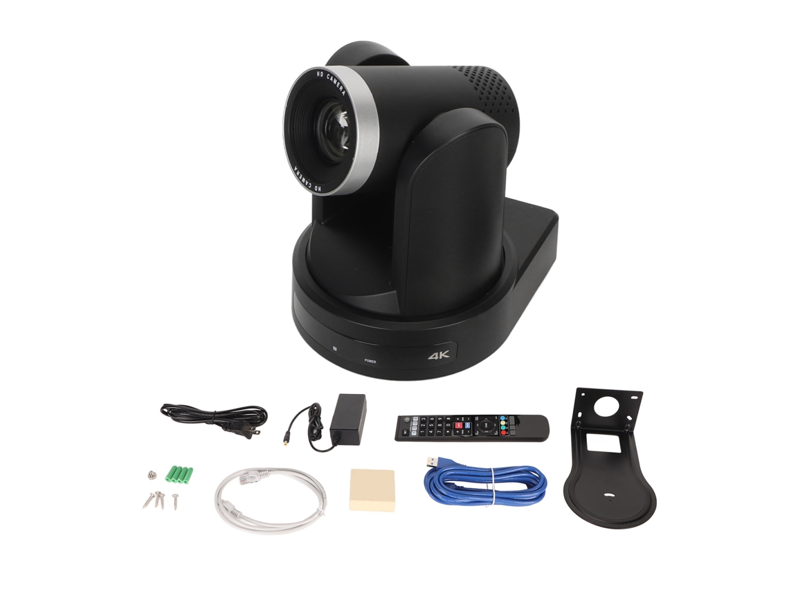 Cámara para videoconferencias USB HD 4K con zoom óptico de 12x