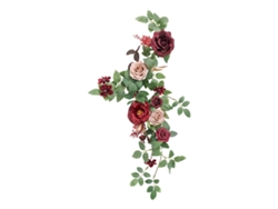 Guirnalda de flores artificiales, arco de boda, Redslowmoose