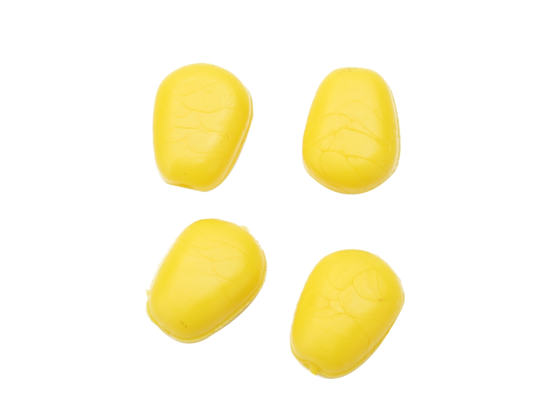 Danu26-60pcs Cebo Suave De Maíz Simulado Amarillo Para Pesca Pop Up