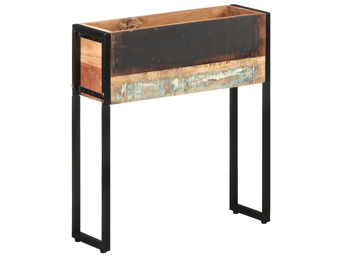 Macetero/Jardinera 60X20X68 cm Madera Recuperada Maciza
