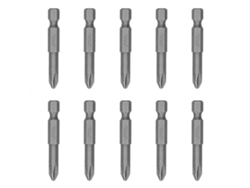 10 piezas de destornillador de repuesto con puntas Phillips magnéticas S1/4 6 mm