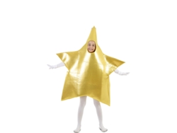 Disfraz Unisex EUROCARNAVALES Estrella de Navidad Grande Dorado (3-4 años)