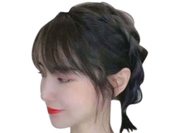 Parte De Pelo De Flequillo Recto Delgado De 3d Para Mujeres, Clip On, Pelo Sintético De Alta Temperatura, 25cm