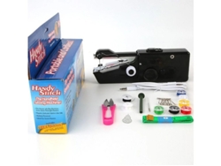 Máquina de coser portátil, kit de costura para principiantes con almacenamiento, dos modos de potencia, interruptor eléctrico, color negro Yizhood