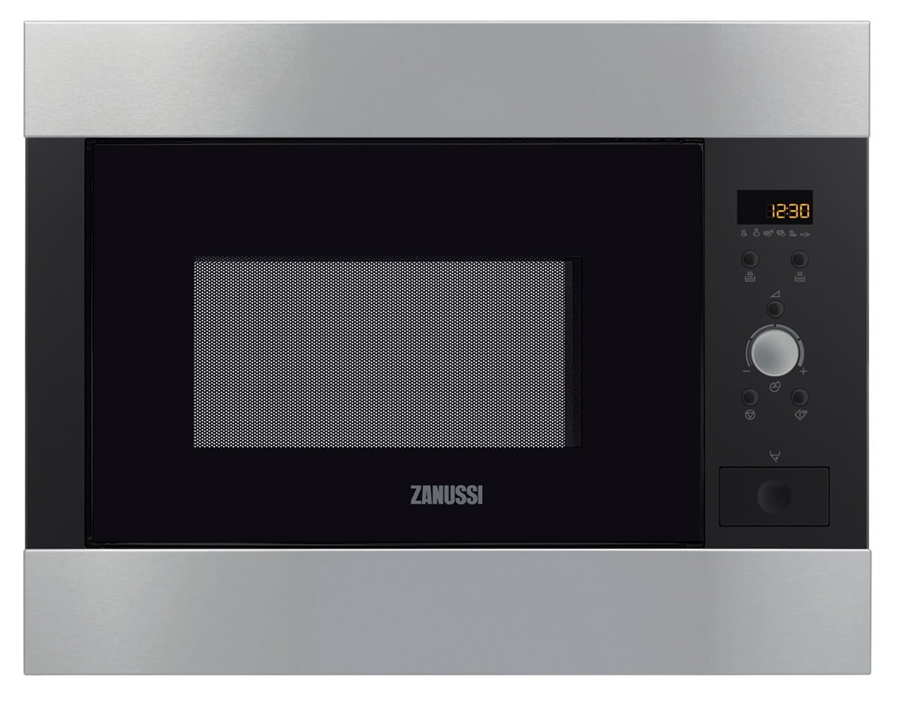 Microondas Zanussi Zbm26542xa de 900 w con 5 niveles potencia inox antihuellas 26 litros encastrable negro sin grill 26l 947 608 588