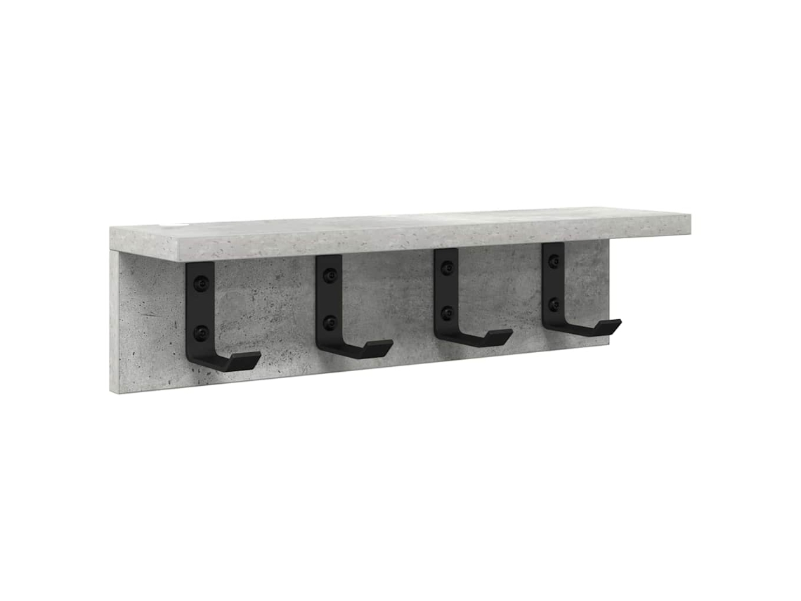 Perchero de pared gris 40 x 10,5 x 10,5 cm MAISON EXCLUSIVE