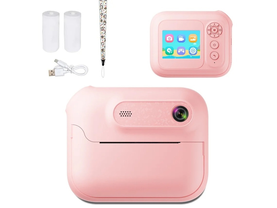 Cámara digital Yizhood HD para adolescentes, portátil, rosa, recargable por USB, con varios efectos de filtro