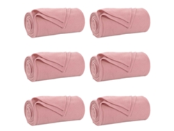 Mantitas De Sofá 6 Uds Rosa 270 X 240 Cm Lana