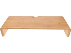 Besportble Soporte De Escritorio Topbathy De Bambú Natural Y Monitor Sencillo Y Rústico 50,00 X 20,00 X 8,0...