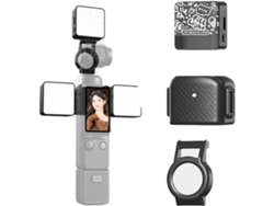 Luz magnética para DJI Osmo Pocket, 3500 mAh, 6500 K, CRI ≥ 95, 3 niveles de brillo (2 unidades) Hexinyigjly