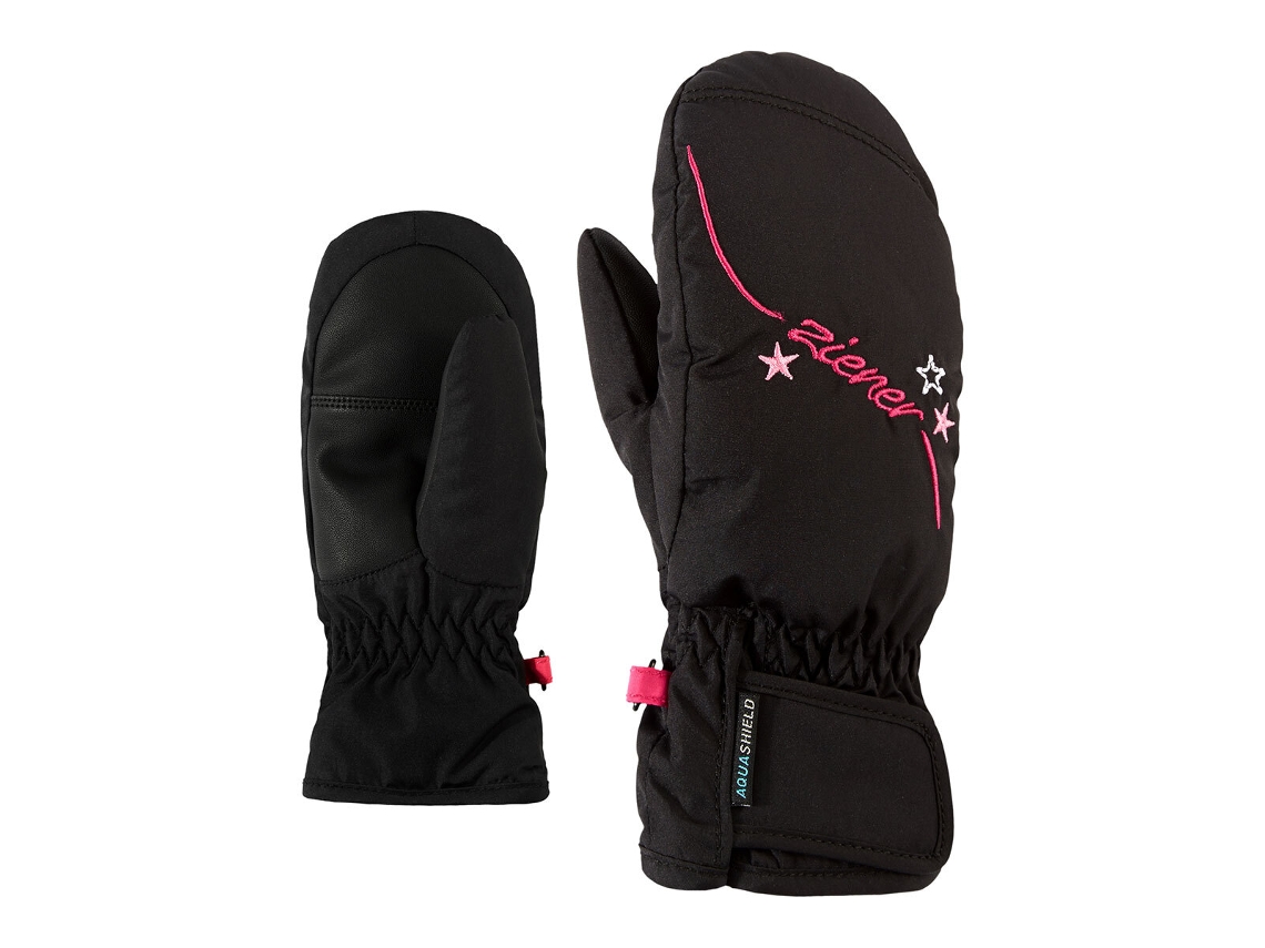 Guantes para Esquí ZIENER (Niña - Negro - Talla 5,5)