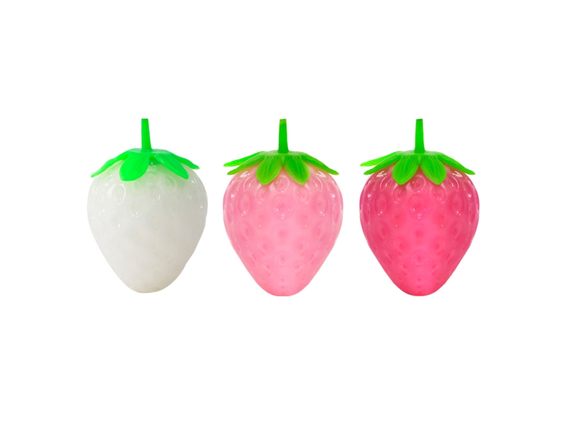 Juguete Antiestrés Con Forma De Fresa Que Cambia De Color.