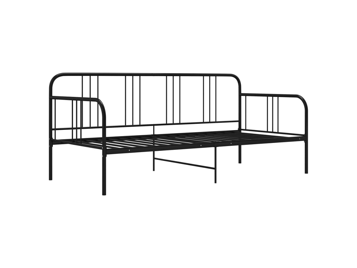 Sofá Cama Estructura Sofá Convertible Lovely Home Metal Negro (90x200)