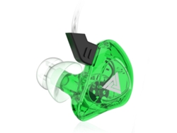Fones De Ouvido Com Fio Esportivos Isolamento De Ruído Controle De Volume Bass Forte Com Microfone Ak5-verde