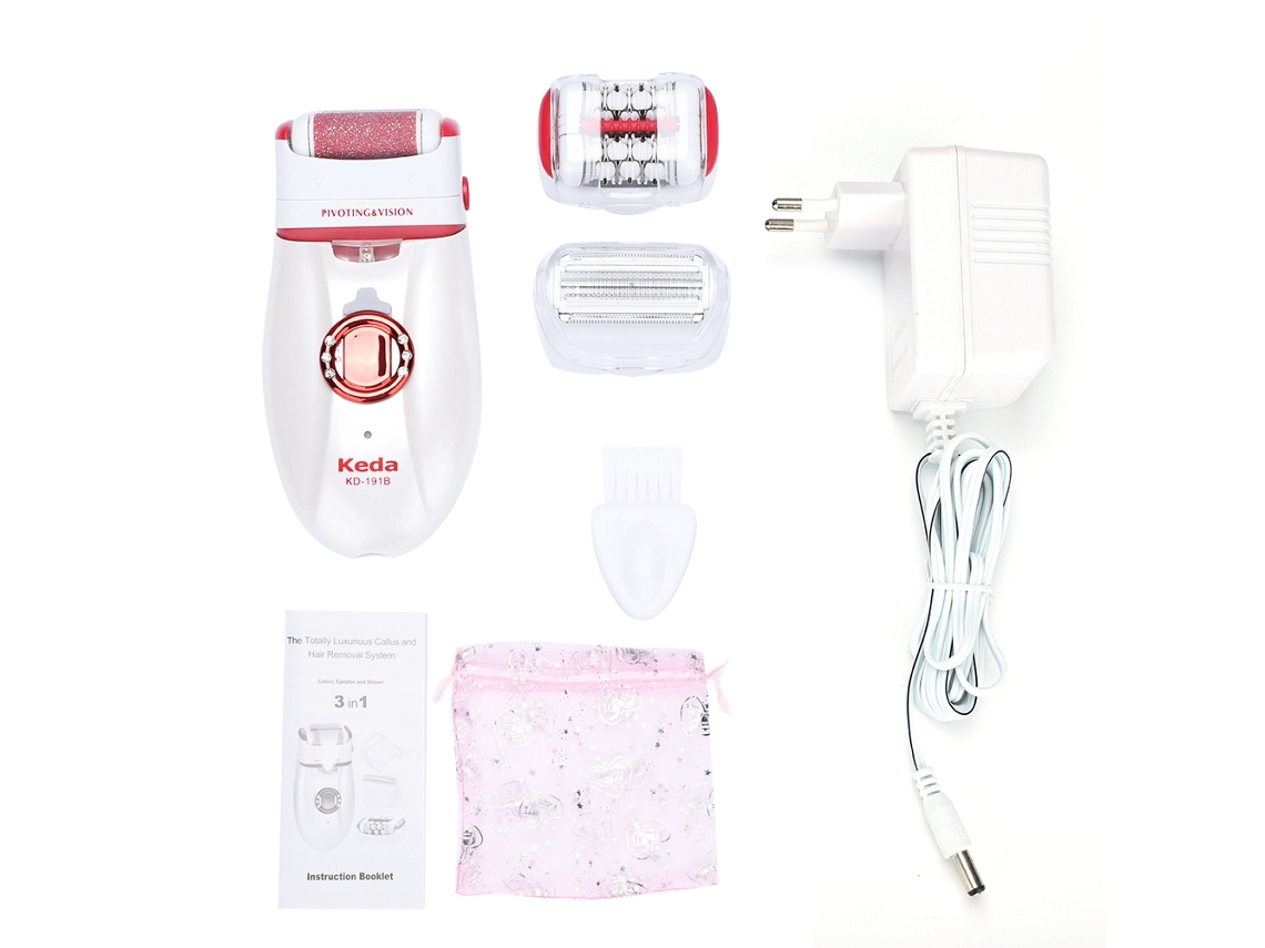 Depiladora Eléctrica Recargable Para Mujer Depilación Afeitadora Cuidado De Pies Manicura