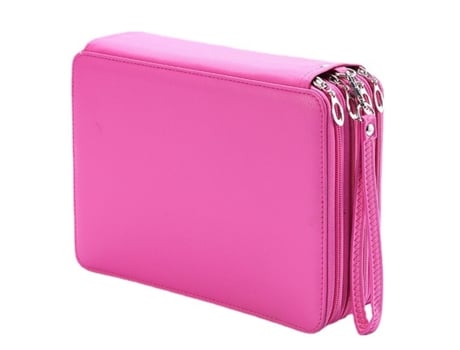 Estuche Para Lápices Para Colorear, 184 Ranuras, Resistente Al Agua, Con Cremallera, Bolsa Portátil Para Lápices, Rosa ZMDECQNA