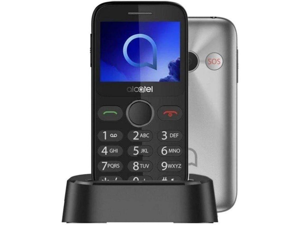 Teléfono Móvil Senior ALCATEL 2020X (2.4'' - 2G - Plata Metálica)