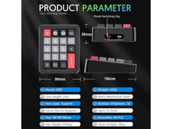 Teclado mecánico con cable K812, teclado numérico RGB intercambiable en caliente, teclado mecánico programable para juegos Everley891