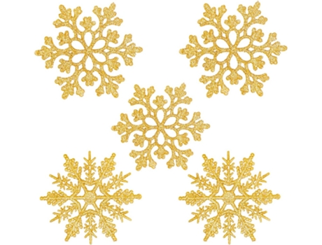 24 piezas de decoración de copos de nieve, decoraciones de árboles de Navidad con purpurina, copos de nieve de decoración de árboles de Navidad