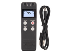 Grabadora De Voz Recargable Con Grabación Por Activación De Voz Estéreo Y Reproducción De Música, 16 Gb, Para Reuniones Y Clases.