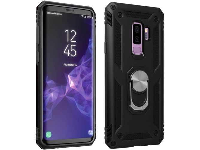 Carcasa Samsung Galaxy S9+ AVIZAR Anillo Negro