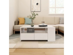 Mesa De Centro Madera De Ingeniería Blanco 102x55x42 Cm