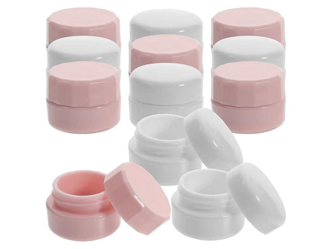 10 Piezas Tarros Pequeños Recargables Tarros Pequeños Para Cosméticos Recipiente De Maquillaje De Plástico Caja De Crema Vacía Con Tapas Webake