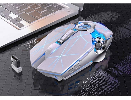 Ratón Gaming SLOWMOOSE A7 (Inalámbrico - Blanco)