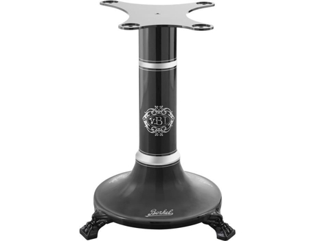 BERKEL Pedestal para Cortacésped Volante Mod.B3 Hommage B14 Negro con Adornos Plata