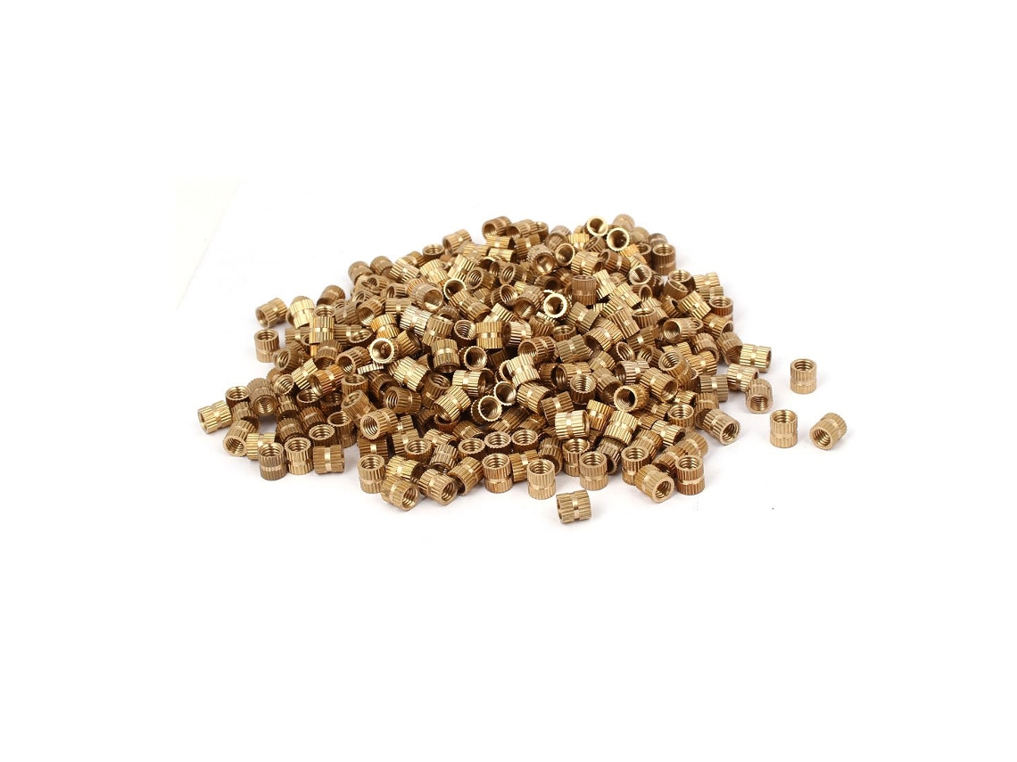 Tuerca Moleteada Moldeada Por Inyección De Latón M6 X 8 Mm 7,8 500 Piezas