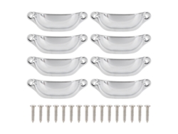 Tirador Semicircular Para Muebles, Estilo Chino, Color Plata, Para Cajones, Armarios, Librerías Y Otros Muebles.